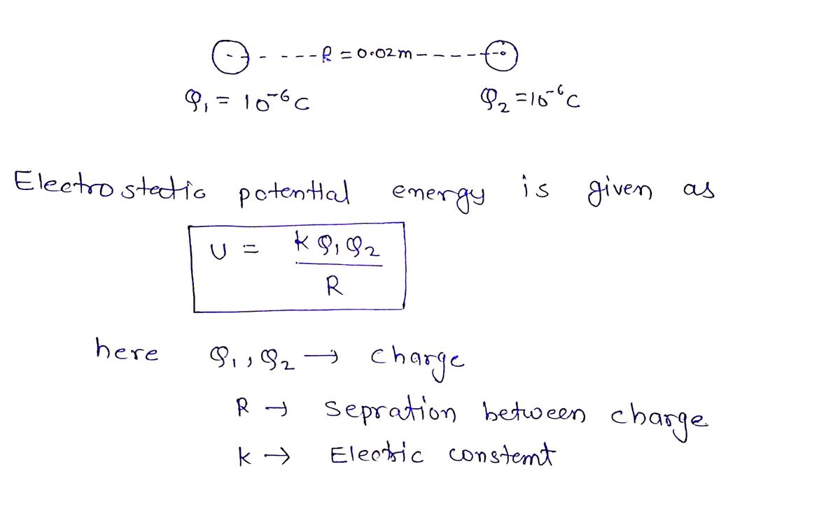 Physics homework question answer, step 1, image 1